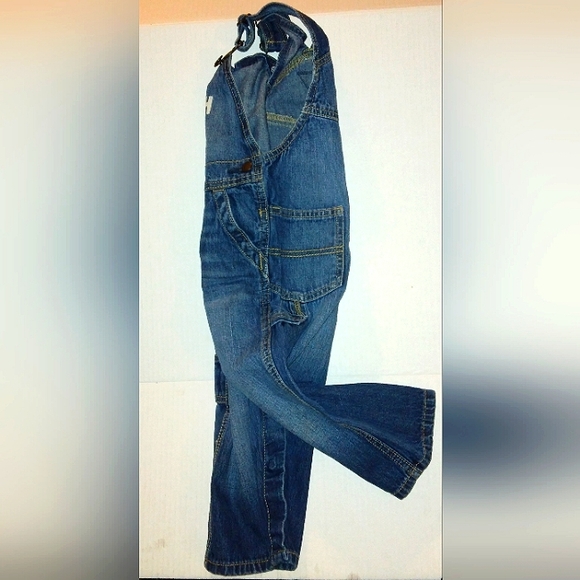 ☆Like New☆OSH KOSH B'GOSH Adorable Toddler Denim Cargo Overalls☆24mo - Picture 10 of 16